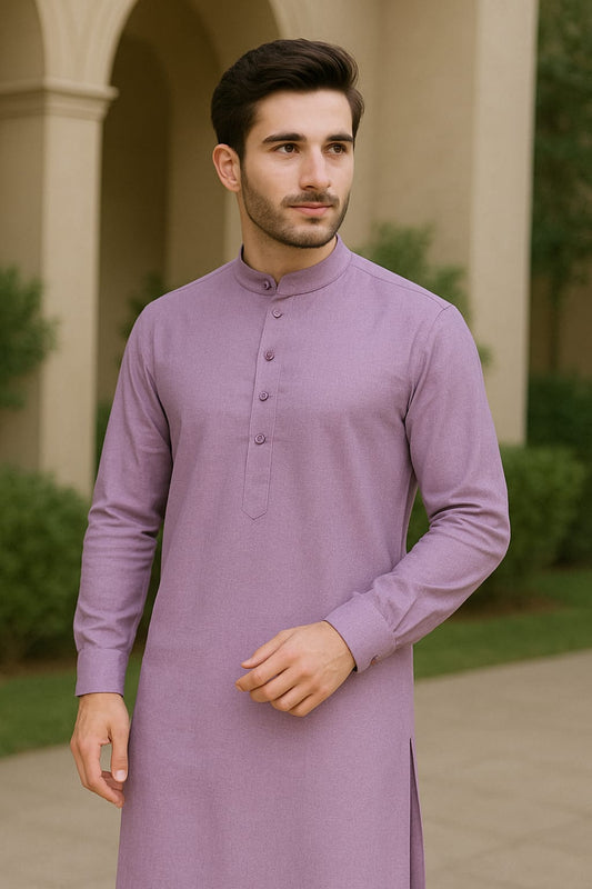 Men's Unstitched Wash n Wear - Glossy Grape - 42944