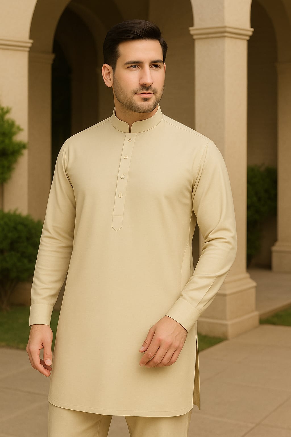 Men's Unstitched Wash n Wear - Desert Sand - 42937