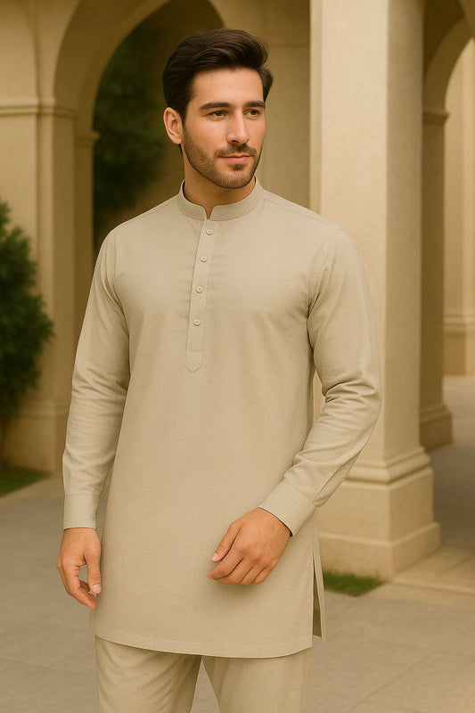 Men's Unstitched Boski - Dark Vanilla - 42238