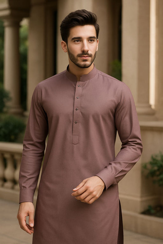 Men's Unstitched Wash n Wear - Copper Rose - 42927